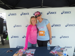 I met Deena Kastor (Olympic medalist in the women's marathon) after the race!